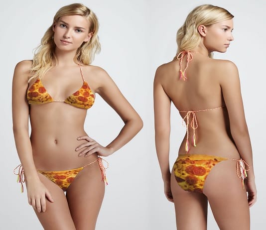 D Couvrez Le Pizza Kini Un Bikini Fait En Pizza Food Powa